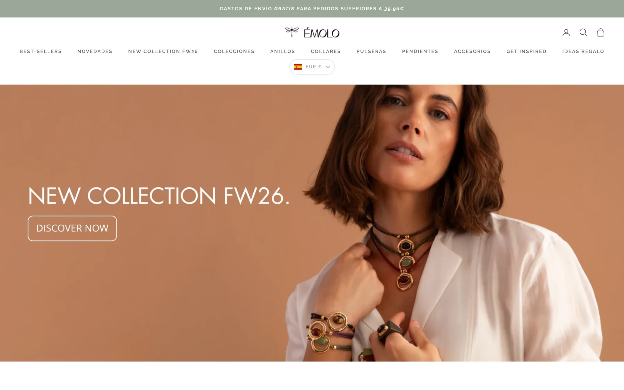 Émolo B2B storefront